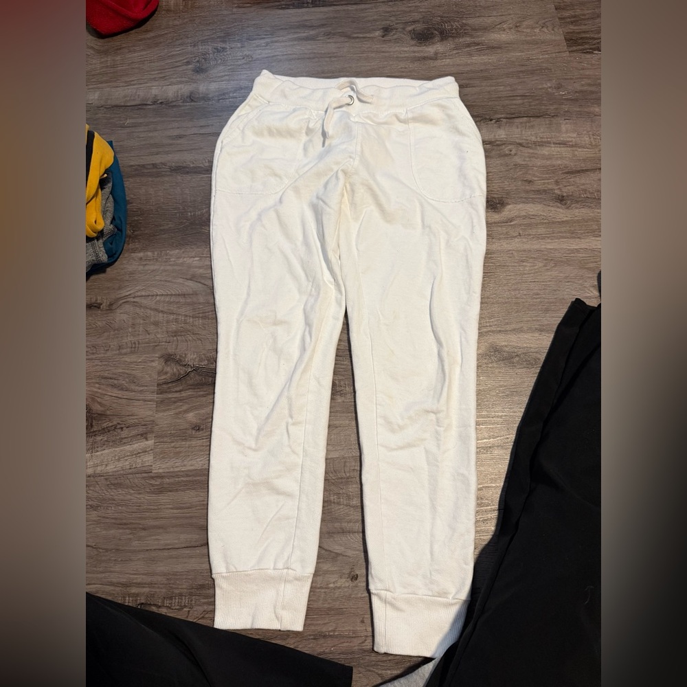 White Jogger Pants
